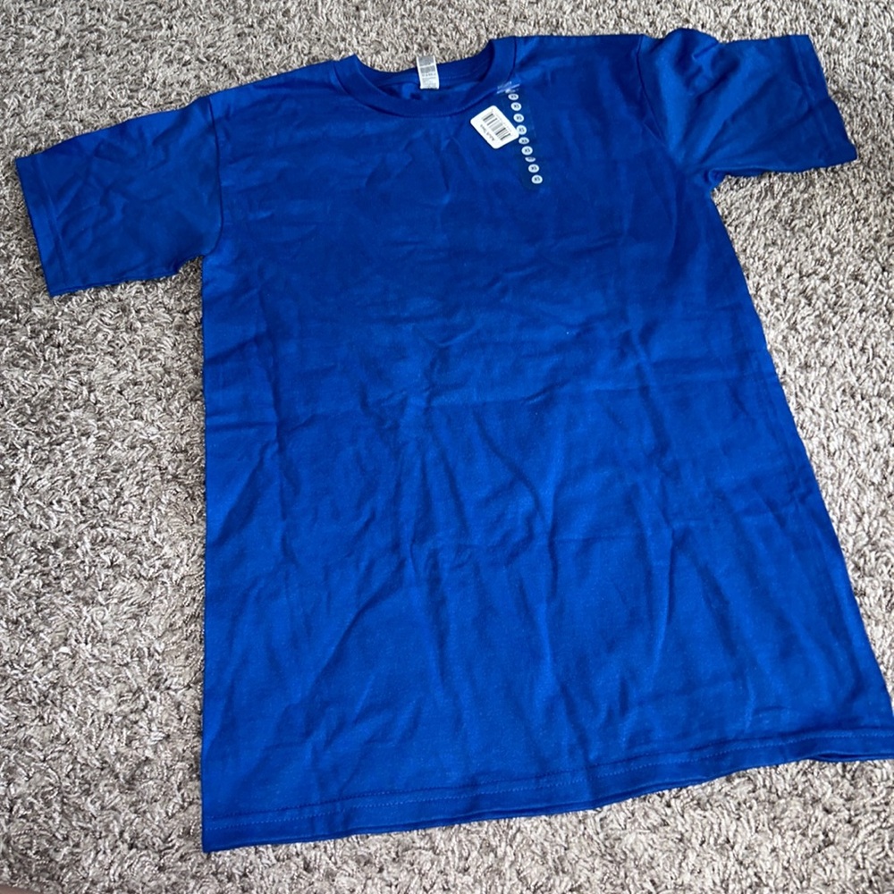 🆕Royal blue adult t shirt plain XS‎